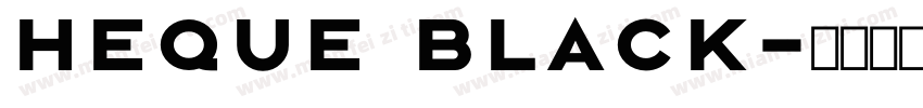 heque Black字体转换